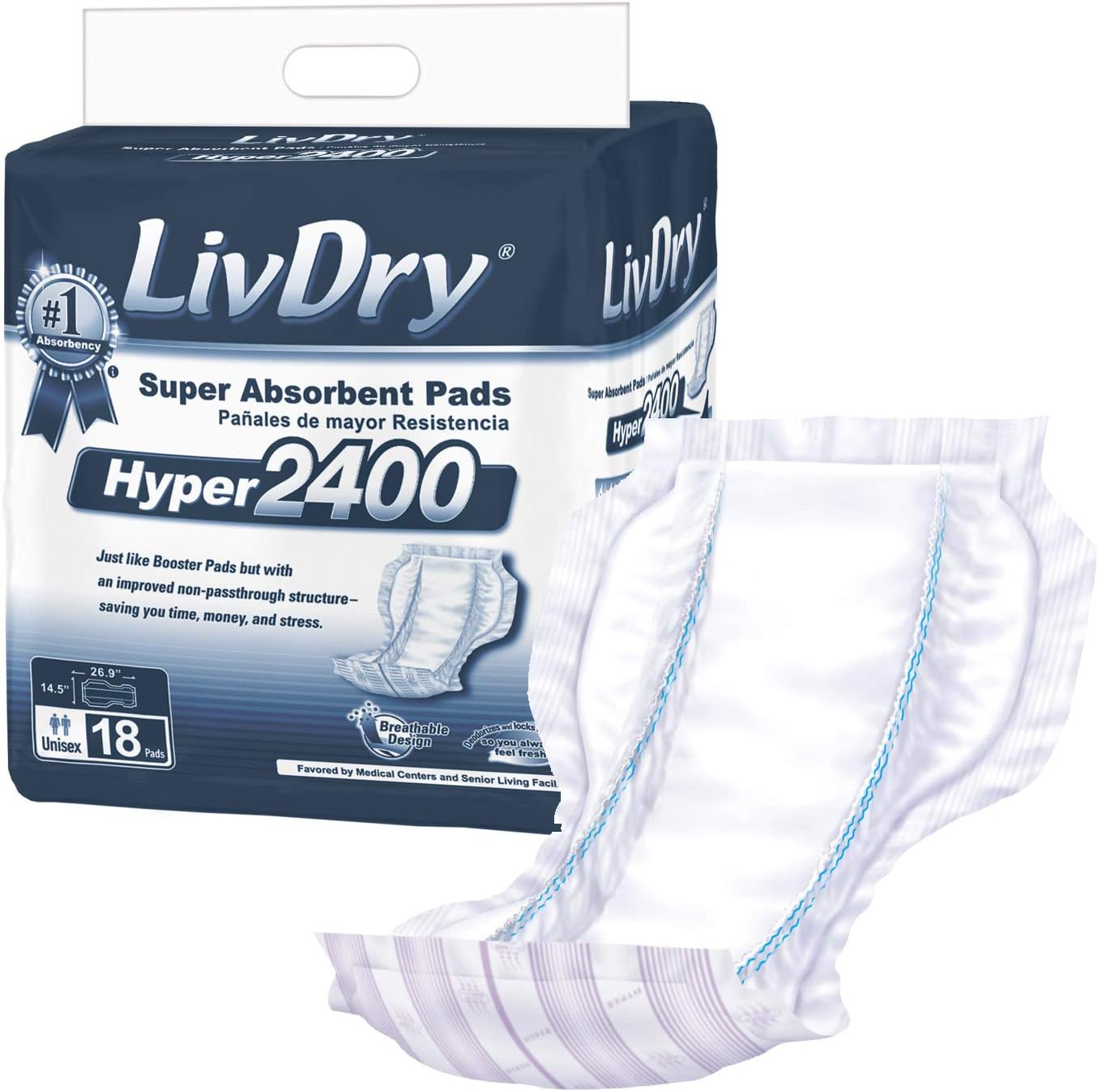 Ultimate Absorbency Boost for Incontinence Briefs - Hyper 2400
