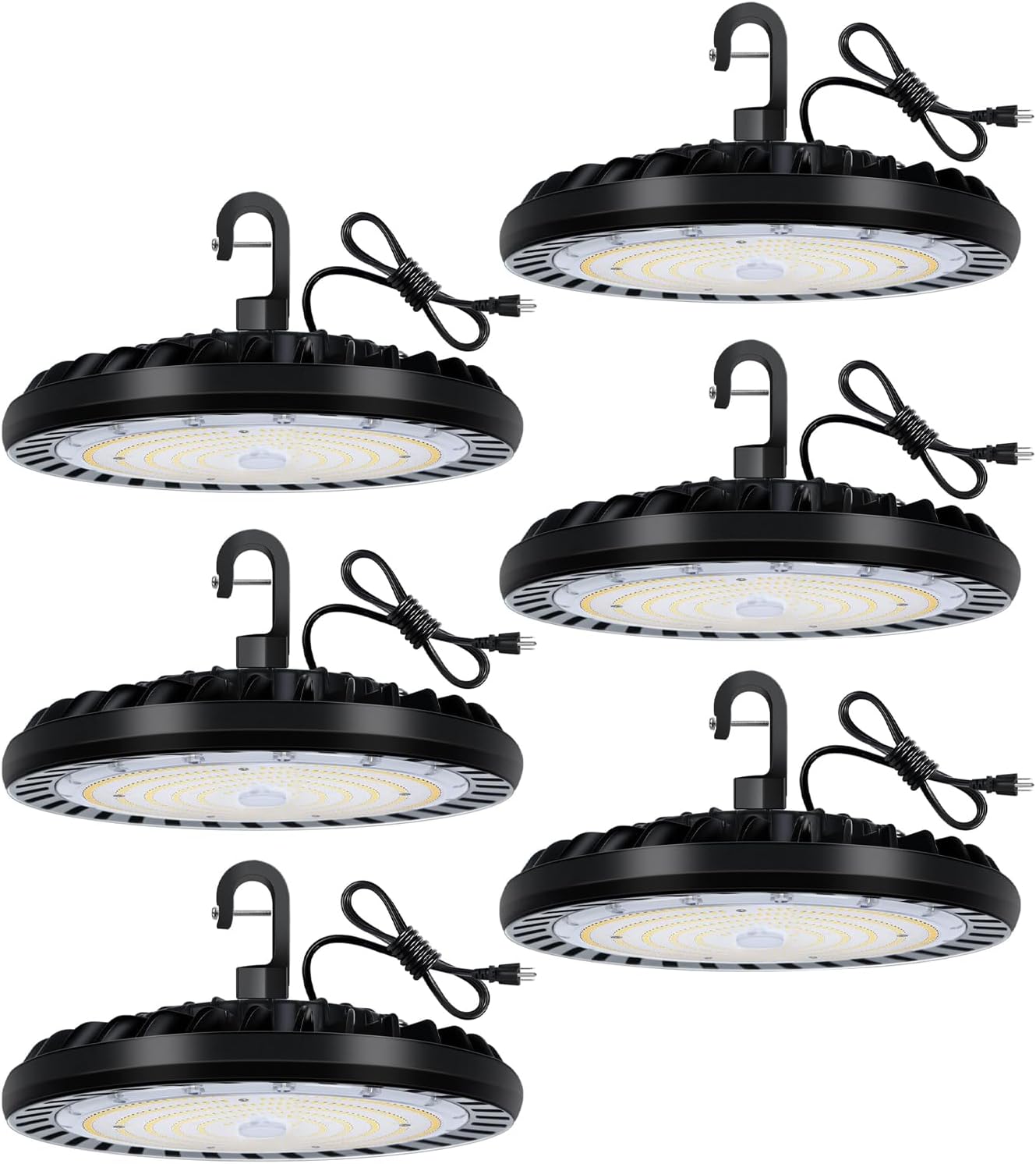 Hykolity 6 Pack LED High Bay Light 200W for Commercial Spaces