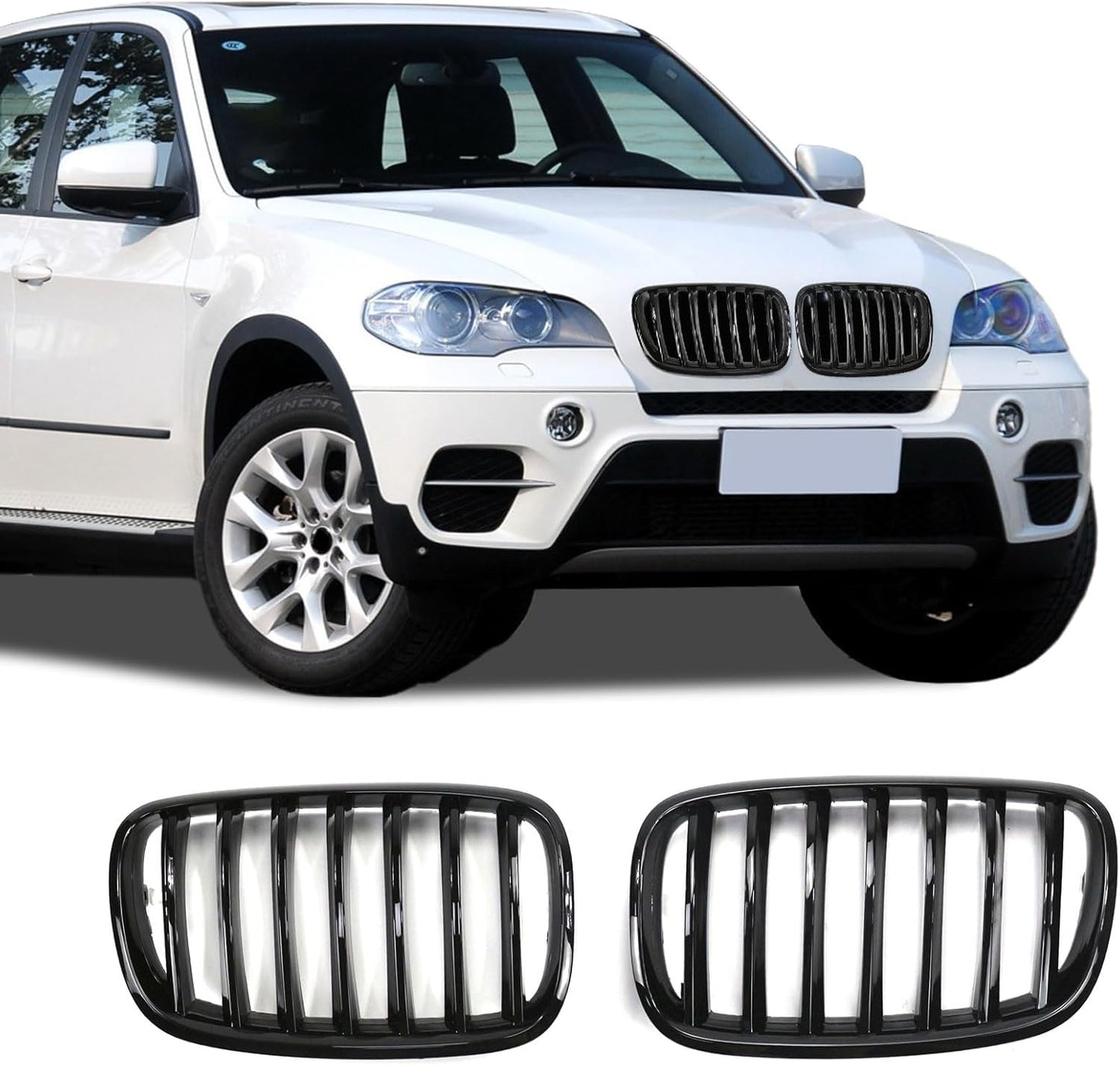 Front Grille Single Slat for 2007-2014 BMW X5 E70 and X6 E71