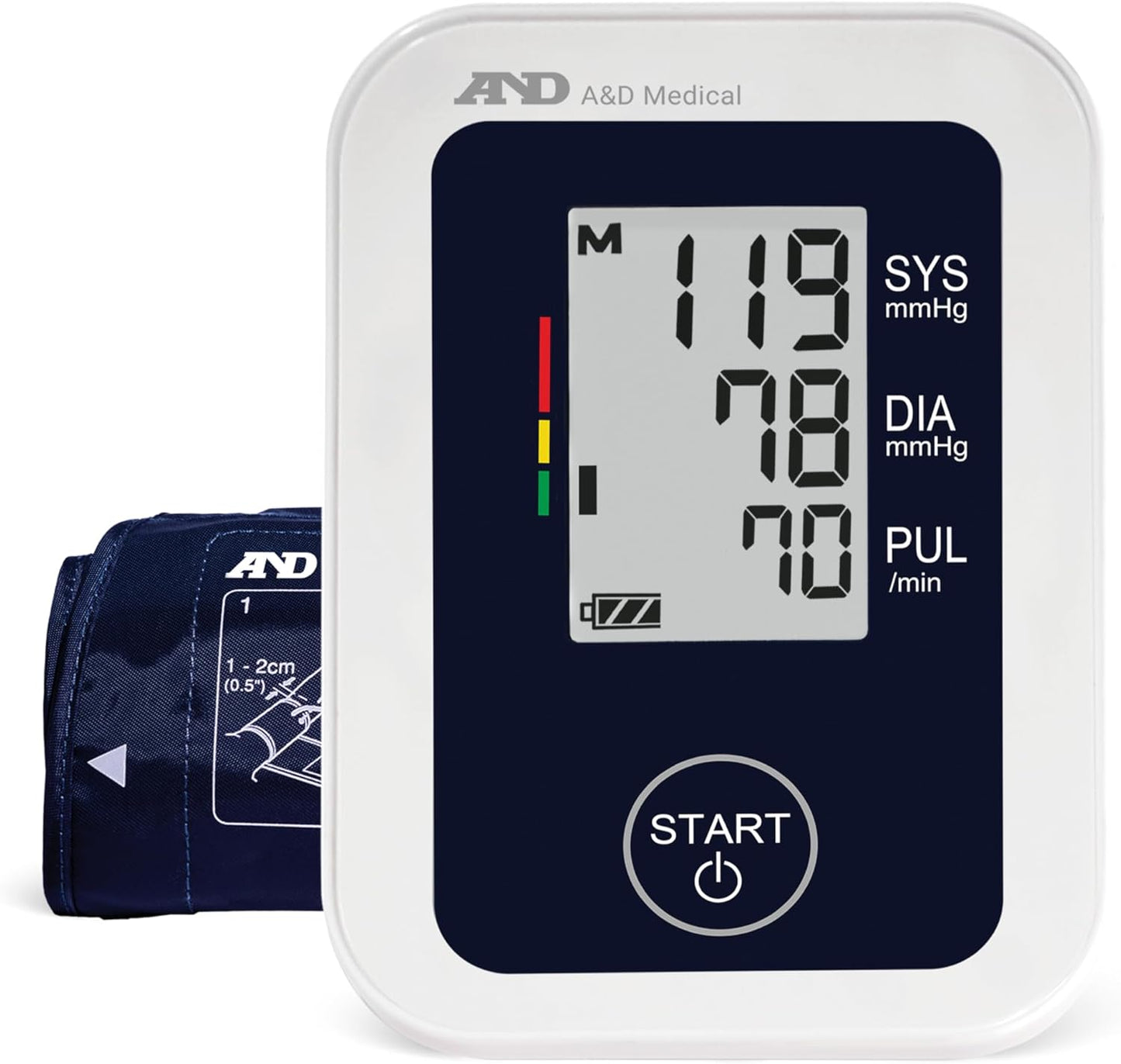 A&D Medical Blood Pressure Monitor for Home Use with Small Cuff