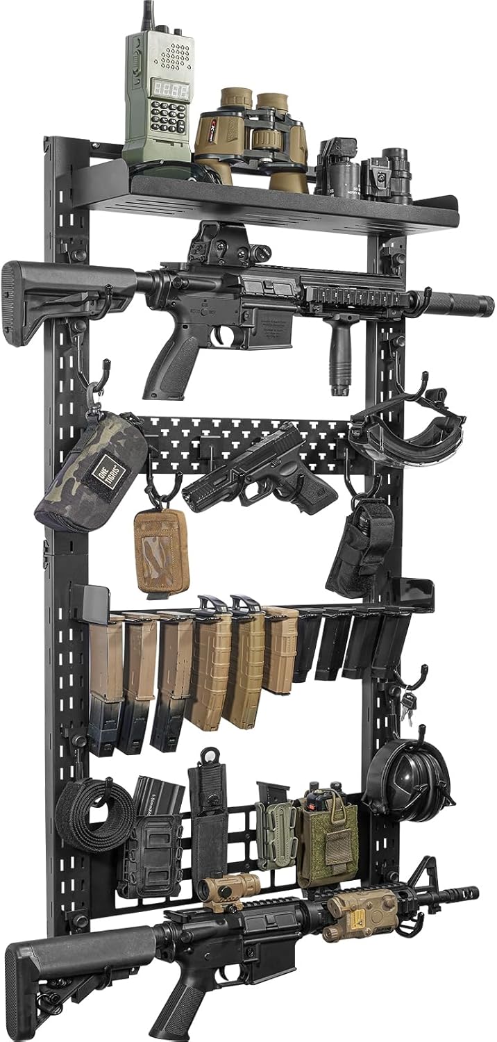 ONETIGRIS Heavy-Duty Gun Rack Wall Mount for 5+ Rifles