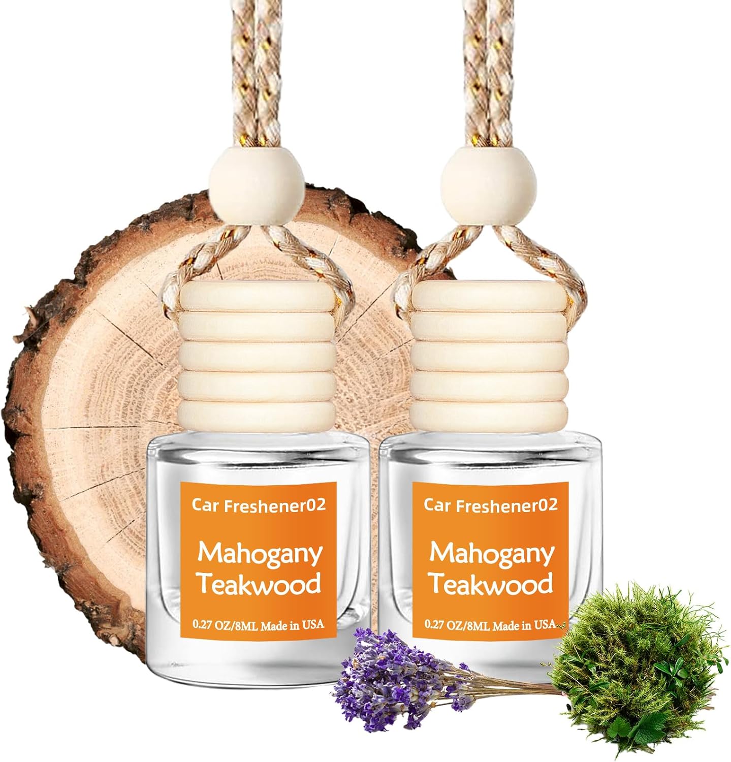 Cute Hanging Car Air Freshener 2-Pack - Long Lasting Scent