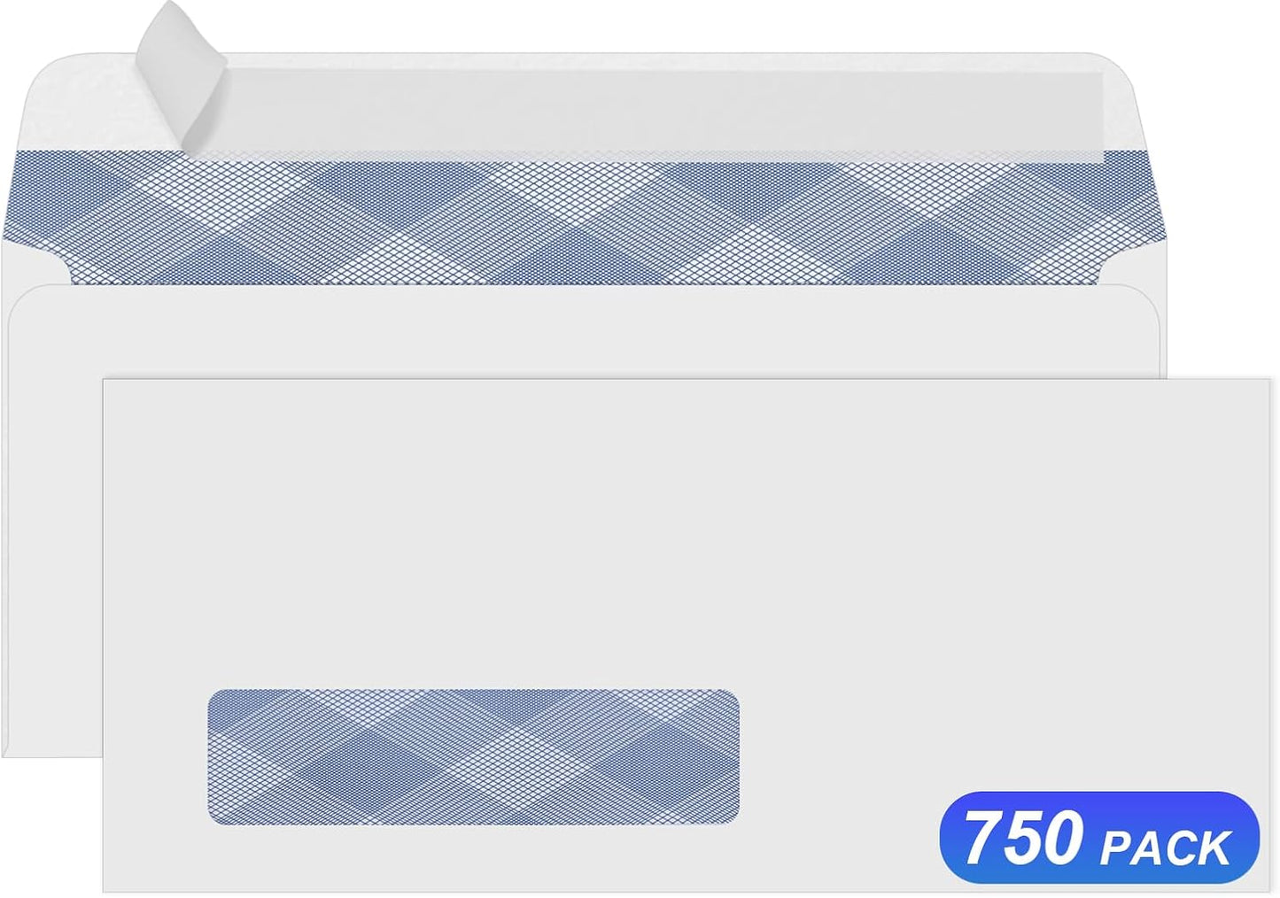 750 No. 10 Self Seal Security Envelopes for Business Use