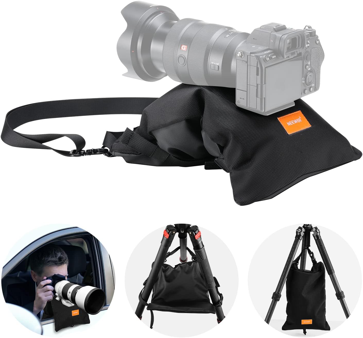 NEEWER Foldable Sandbag: Secure Camera Support