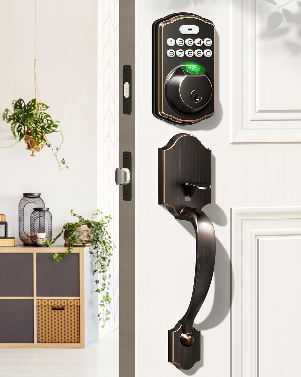 Veise Fingerprint Door Lock Set with Keyless Entry Features