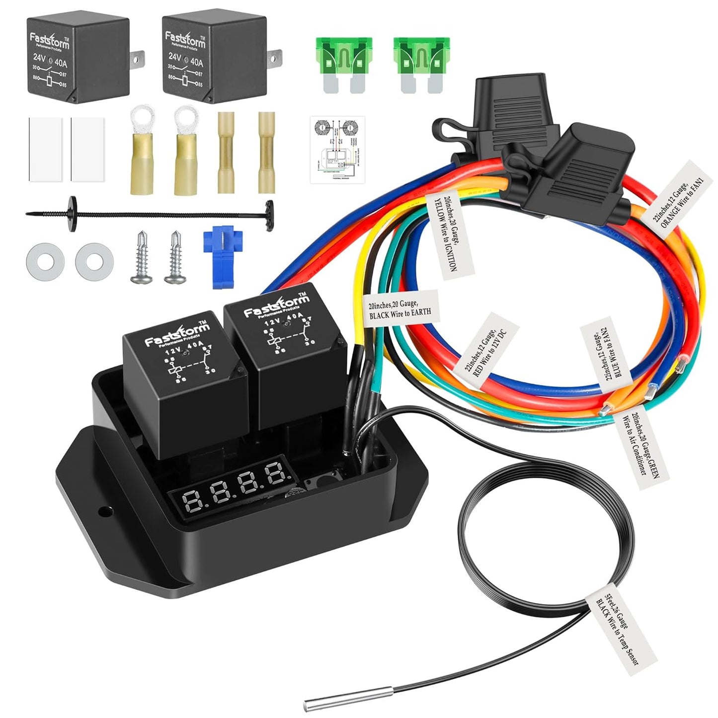 Digital Radiator Fan Switch Kit for Optimal Engine Cooling