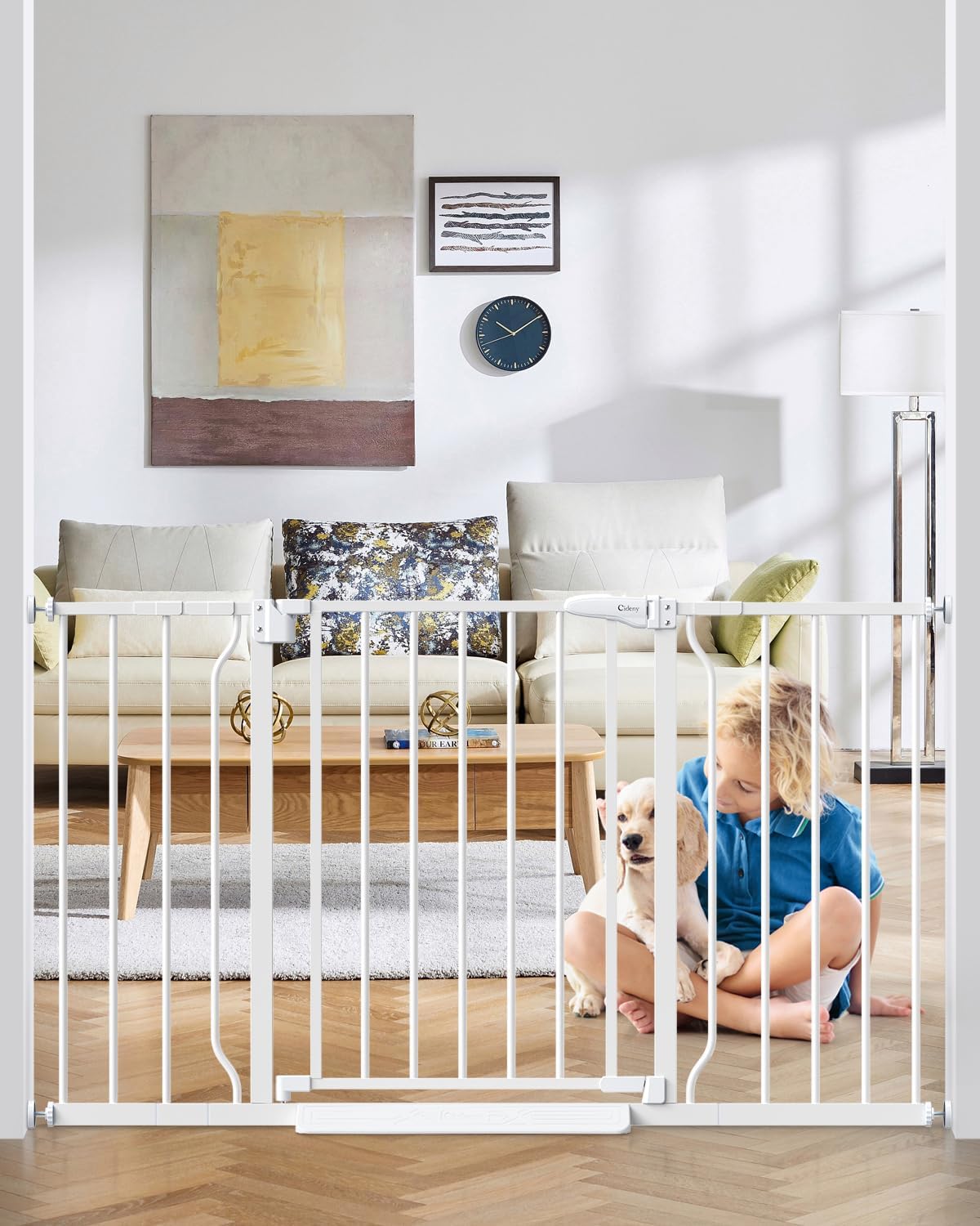 29-51 Inch Baby Gate for Stairs - Auto Close & Easy Walk Through