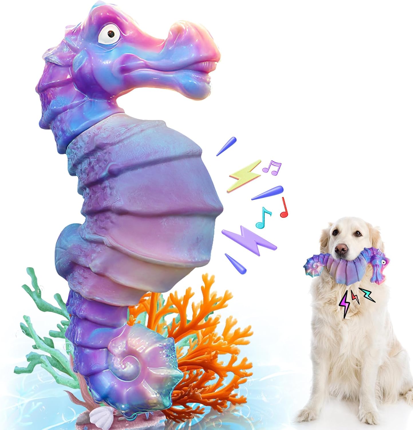 Jeefome Indestructible Squeaky Dog Toy