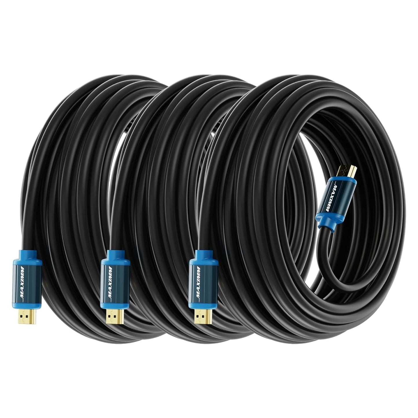 Maximm 4K HDMI Cable 35ft - High Speed 18Gbps 4K60Hz ~ Quality 3-Pack