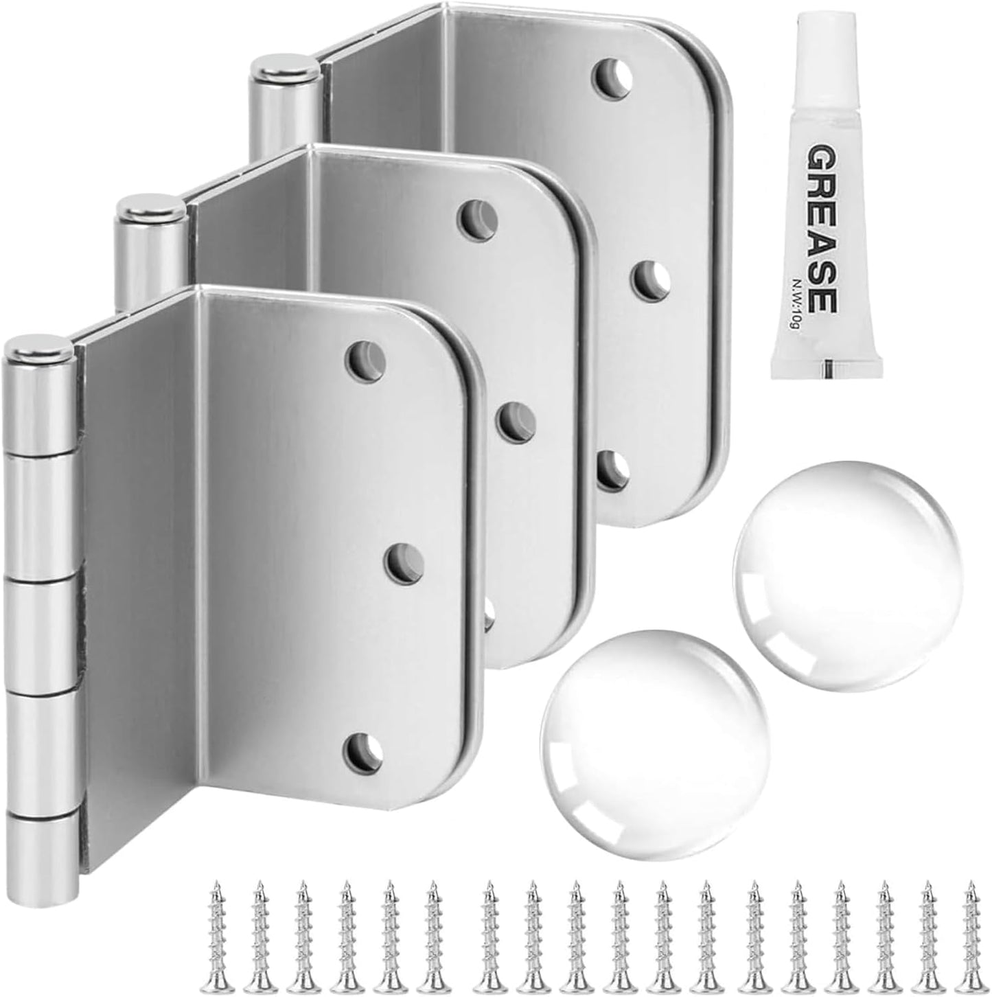 3-Pack Offset Door Hinges for Smooth Operation and Durability
