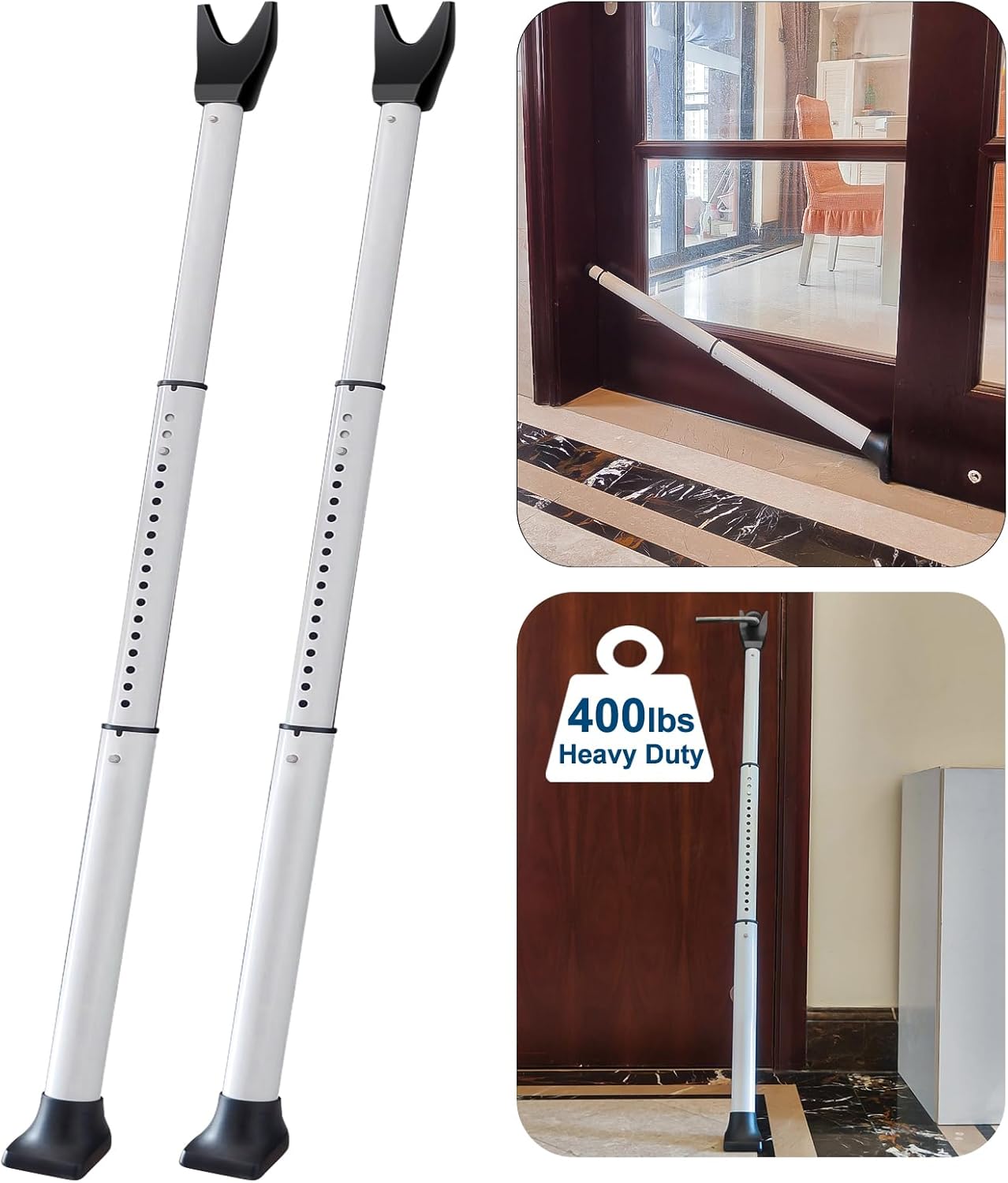 Rerishom Door Security Bar - Heavy Duty Door Stopper for Safety