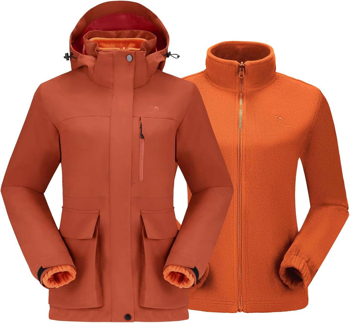 CAMEL CROWN 3-in-1 Ski Jacket: Waterproof, Windproof & Warm!