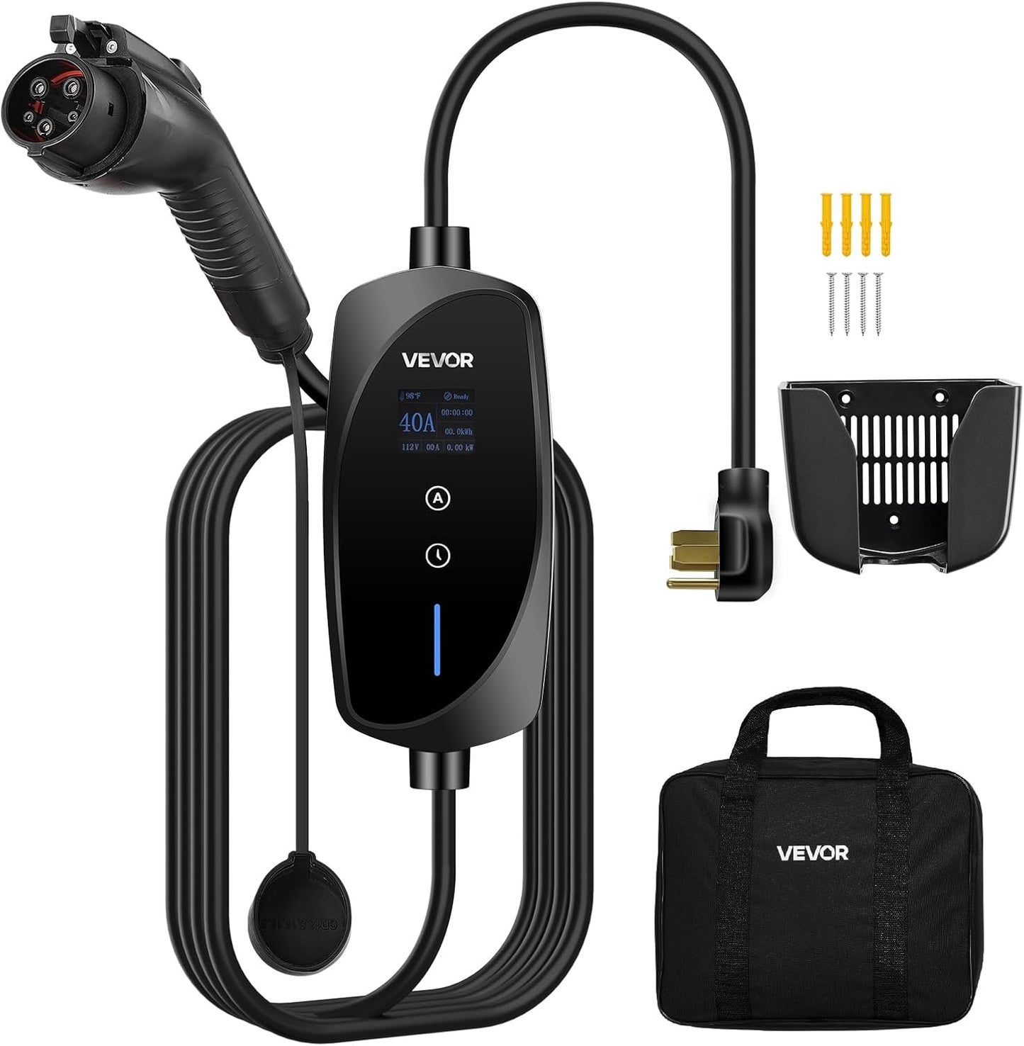 VEVOR Level 2 EV Charger with 25 ft Cable for Home Use