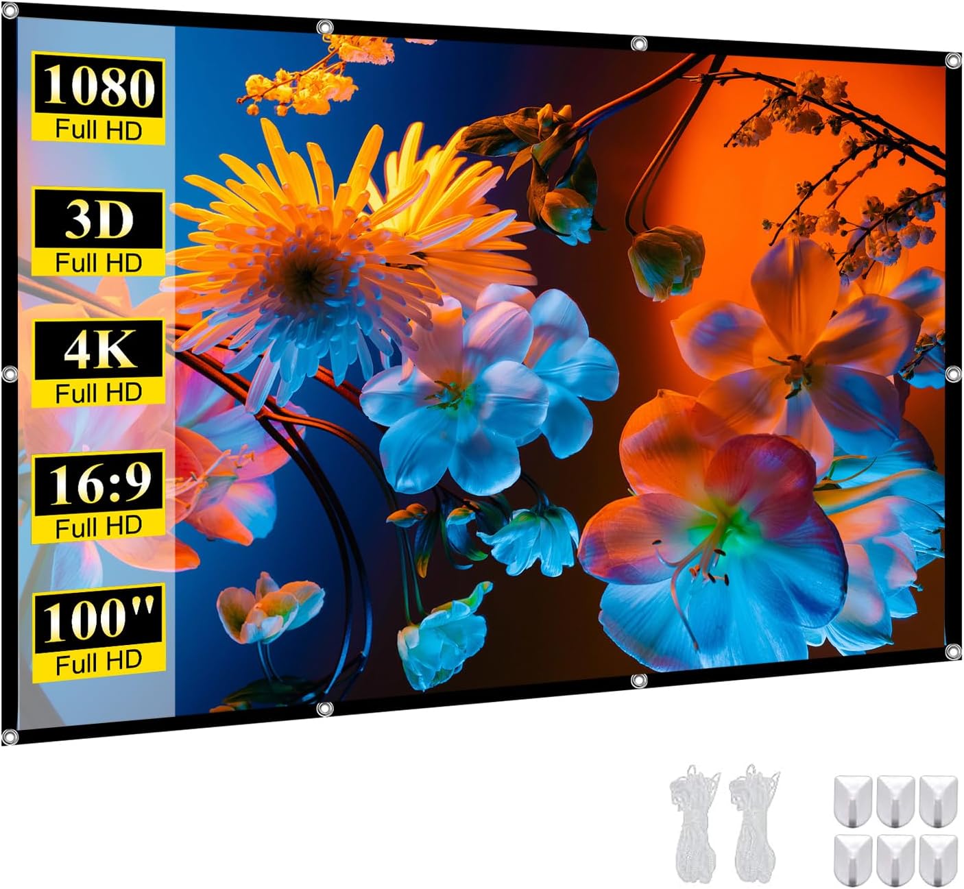 SKERELL 100 4K HD Portable Projector Screen