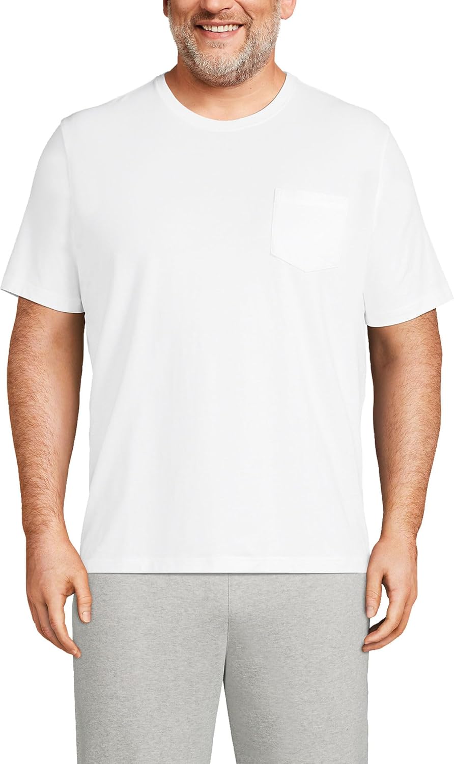 Lands' End Men's Super-T Short Sleeve T-Shirt with Pocket Review