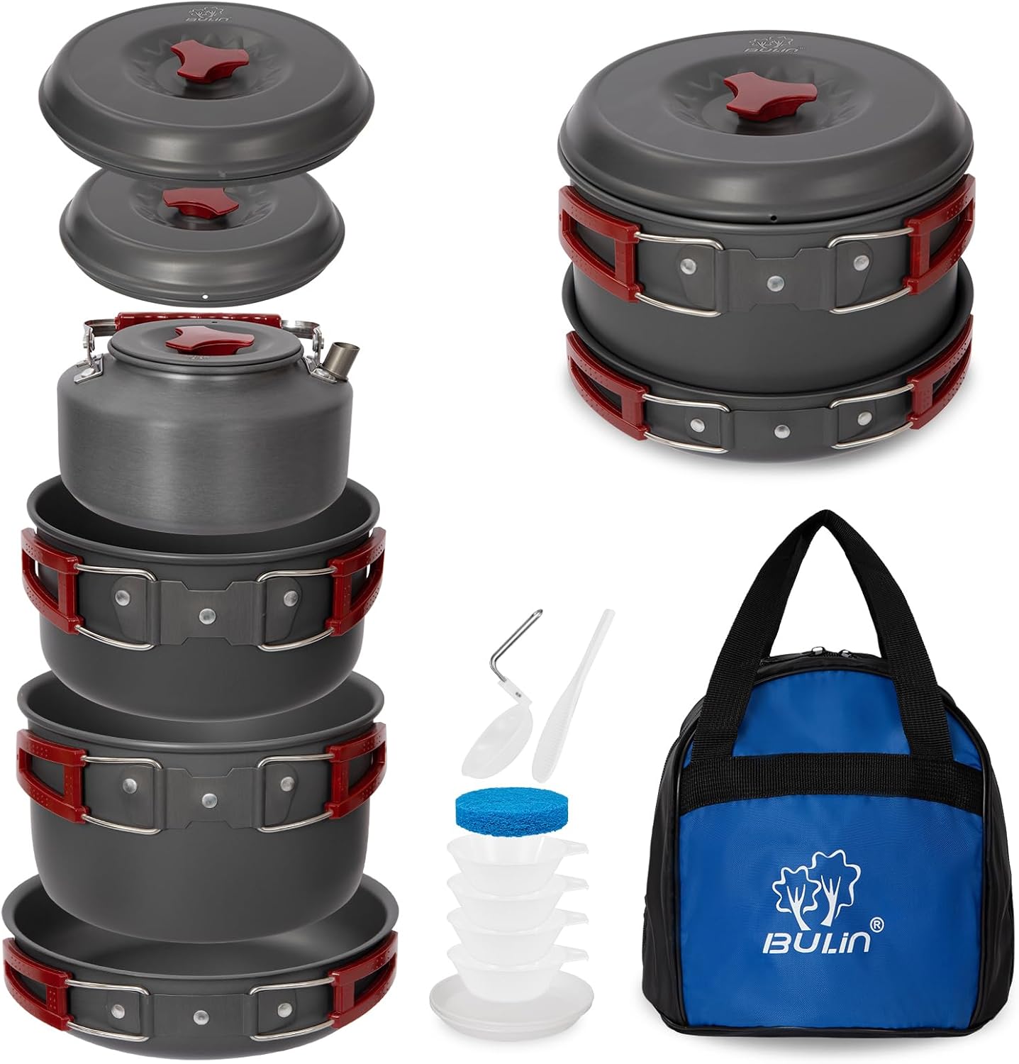 Bulin Camping Cookware Set - Lightweight Gear for Family Hiking