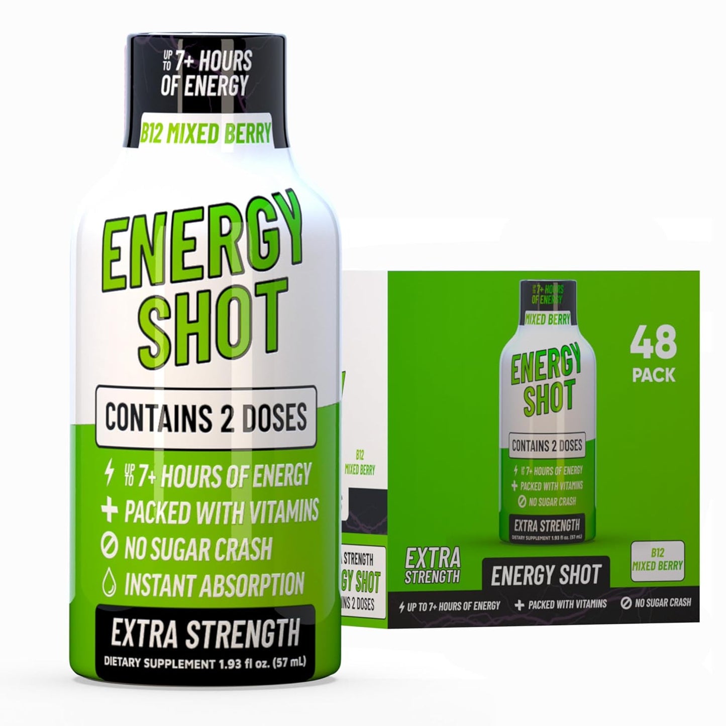 B12 Mixed Berry Extra Strength Energy Shot for Vitality Boost
