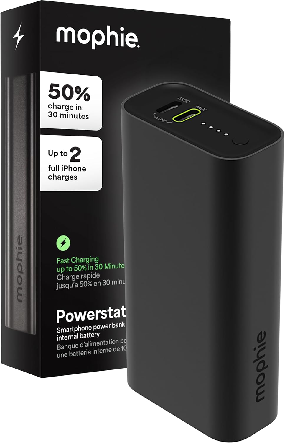 Mophie Powerstation 10,000mAh Power Bank for Fast Charging