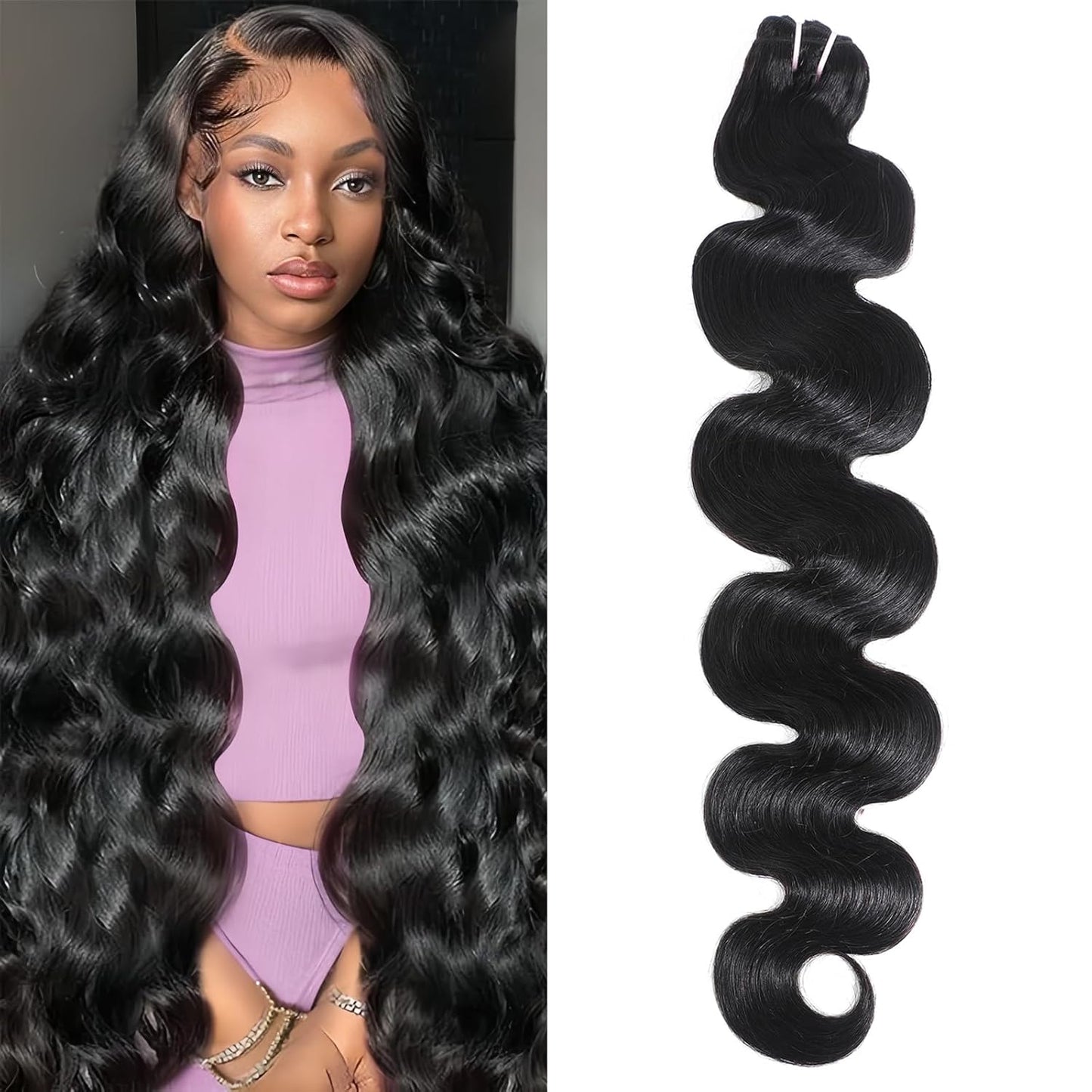 15A Raw Indian Human Hair Bundles for Silky Soft Waves