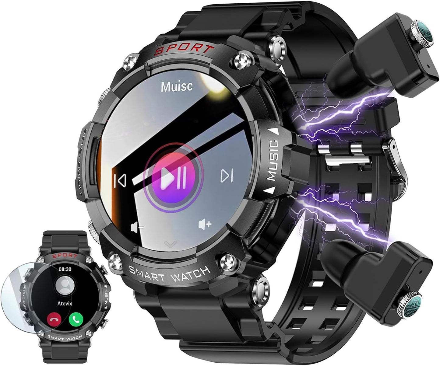 ATEVIX Smart Watch: Military Grade Fitness Tracker