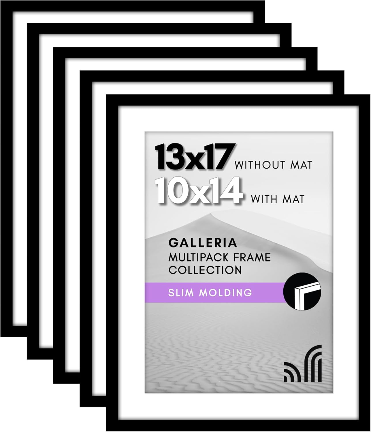 Americanflat 13x17 Picture Frames Set of 5 for Wall Display