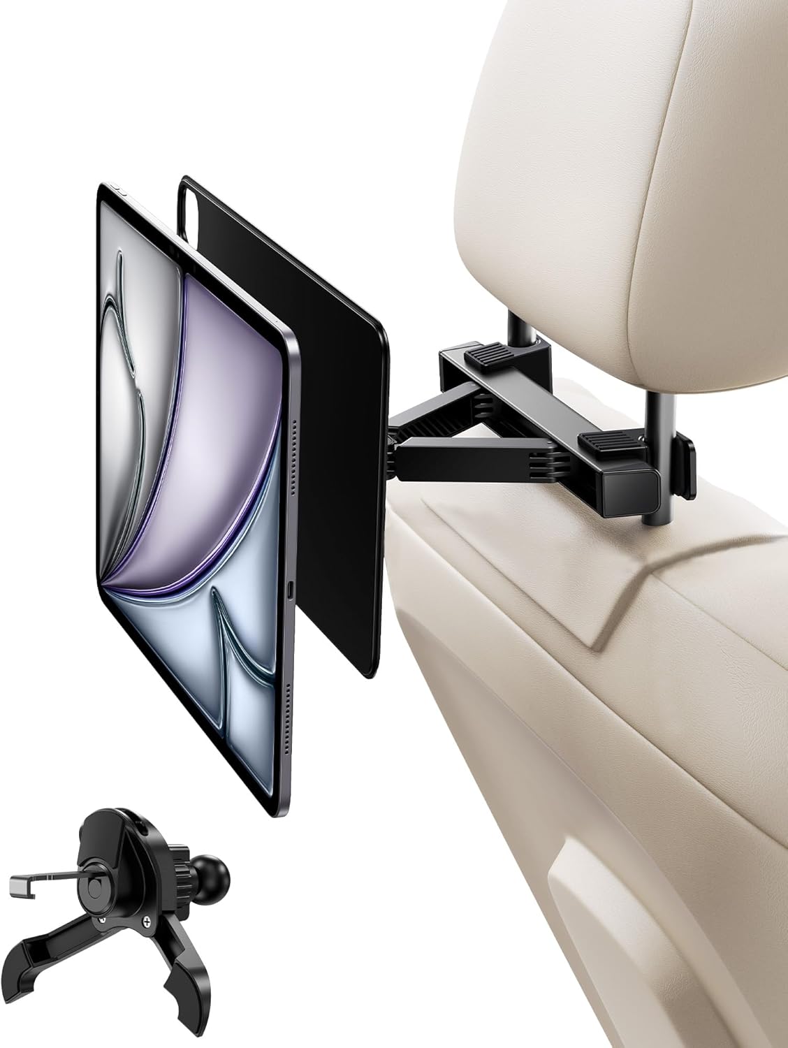Magnetic iPad Holder for Car Headrest - Perfect for Road Trips