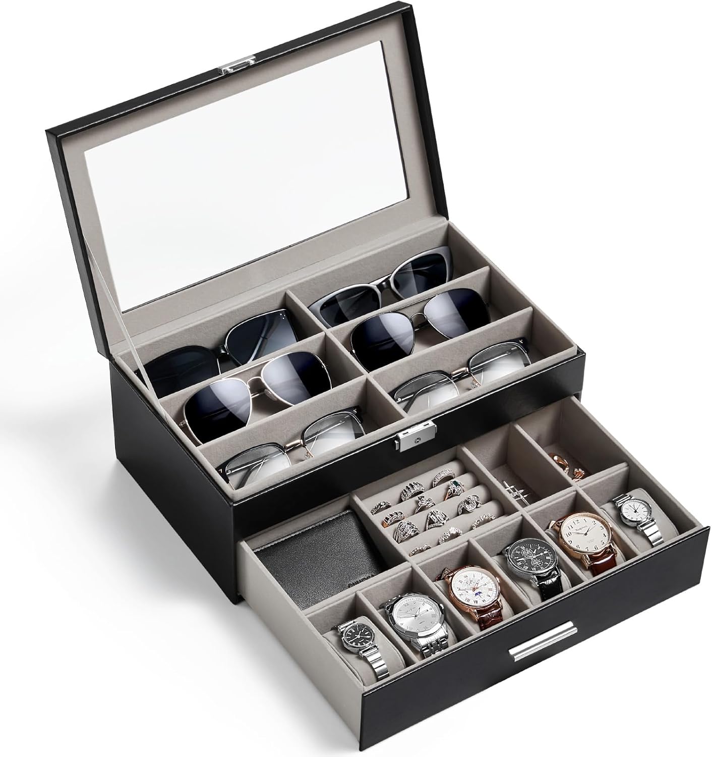 Lifewit Multi-Storage Sunglasses & Watch Organizer