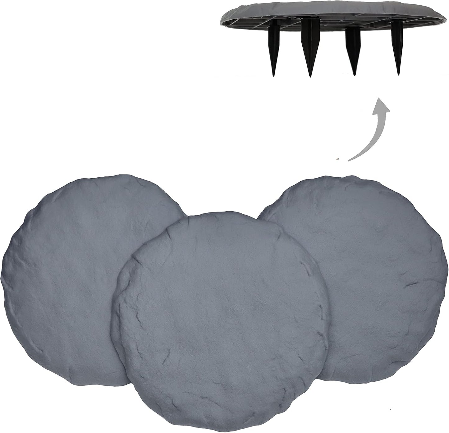 Ei Circular 15.5 Stepping Stones for Outdoor Walkways and Paths