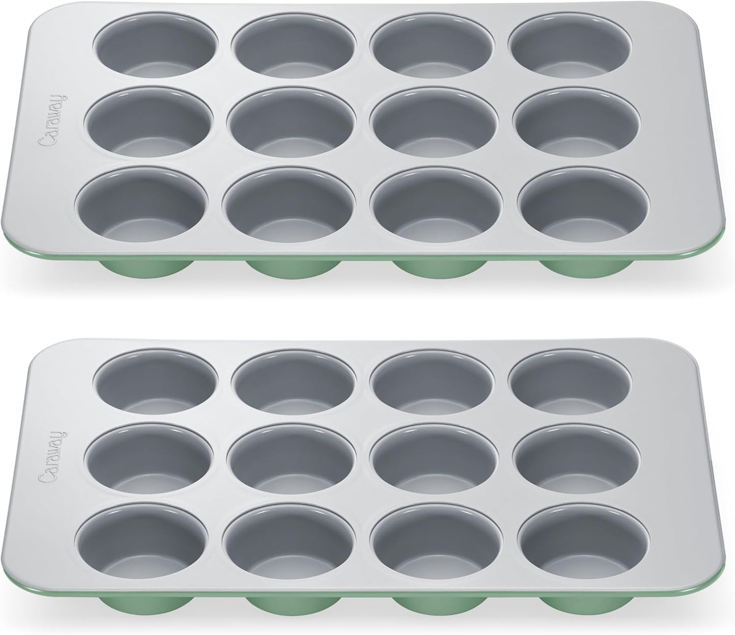 Caraway Non-Stick Ceramic Muffin Pan Duo for Healthy Baking