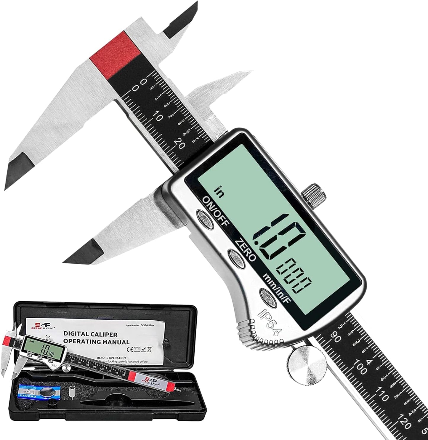 Digital Caliper Measuring Tool with Extra Large LCD Screen