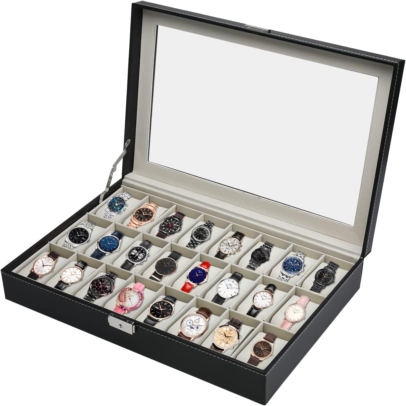 Premium 24 Slot Watch Box for Stylish Collection