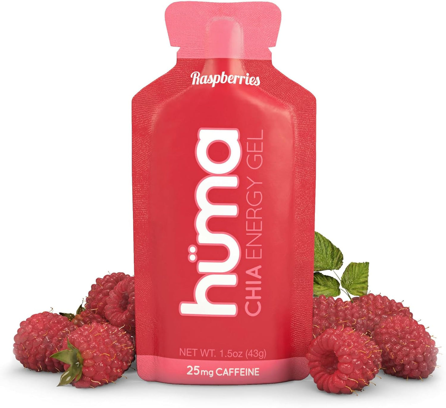 Huma Chia Energy Gel for Endurance Exercise with Raspberries