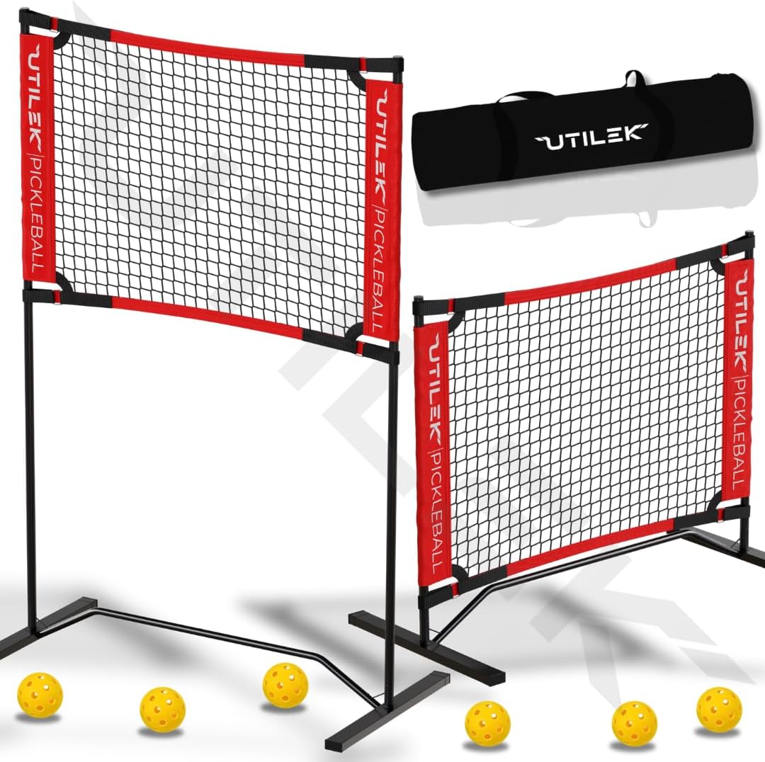 Mini Pickleball Dink Net Set for Compact Indoor and Outdoor Fun