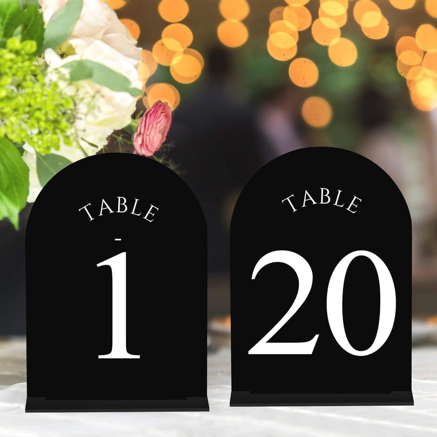 JOYIT Arch Wedding Table Numbers 1-20 for Elegant Events