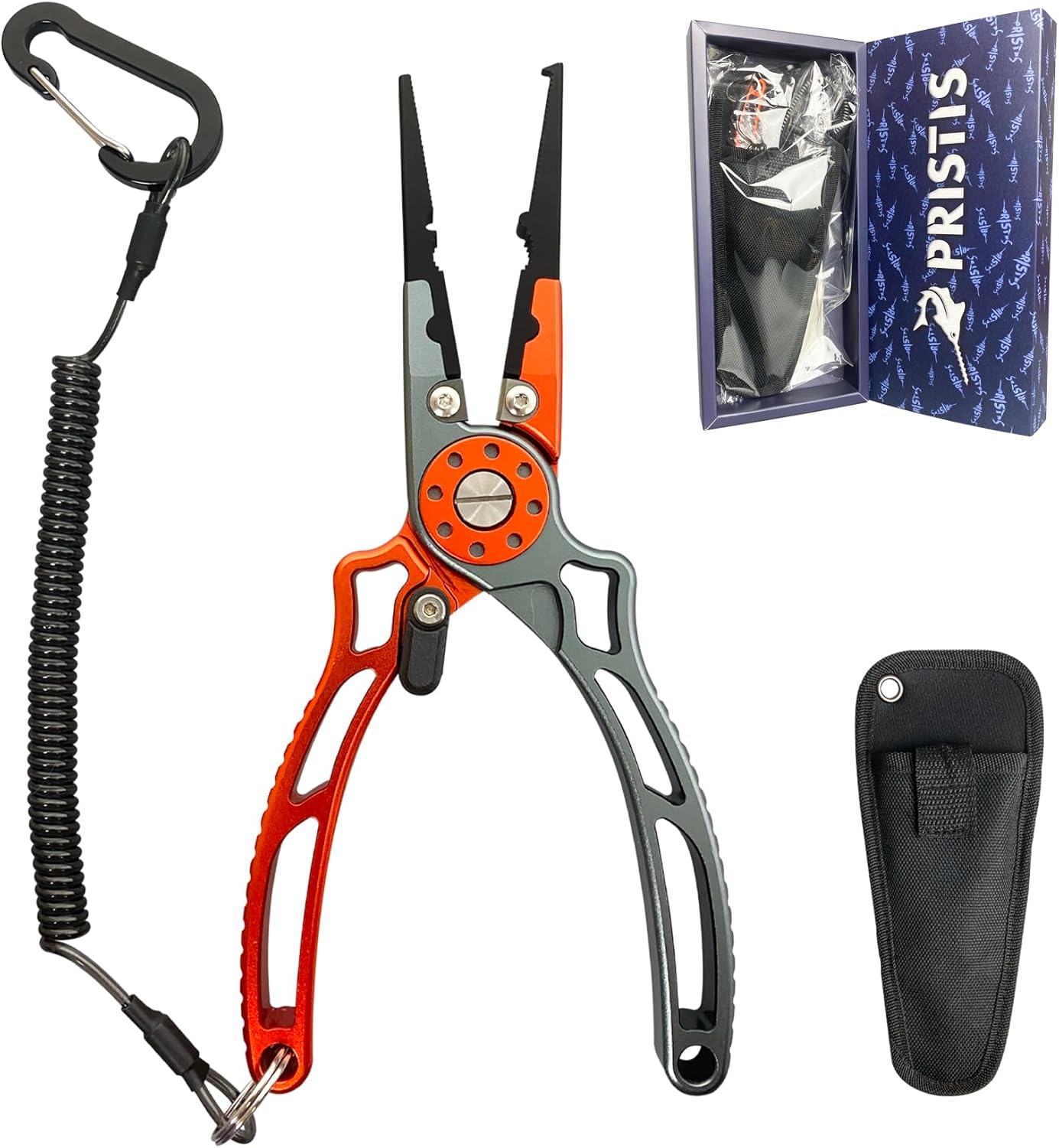 Ultimate Saltwater Fishing Pliers - Teflon Coated, Stainless Steel, Aluminum Body