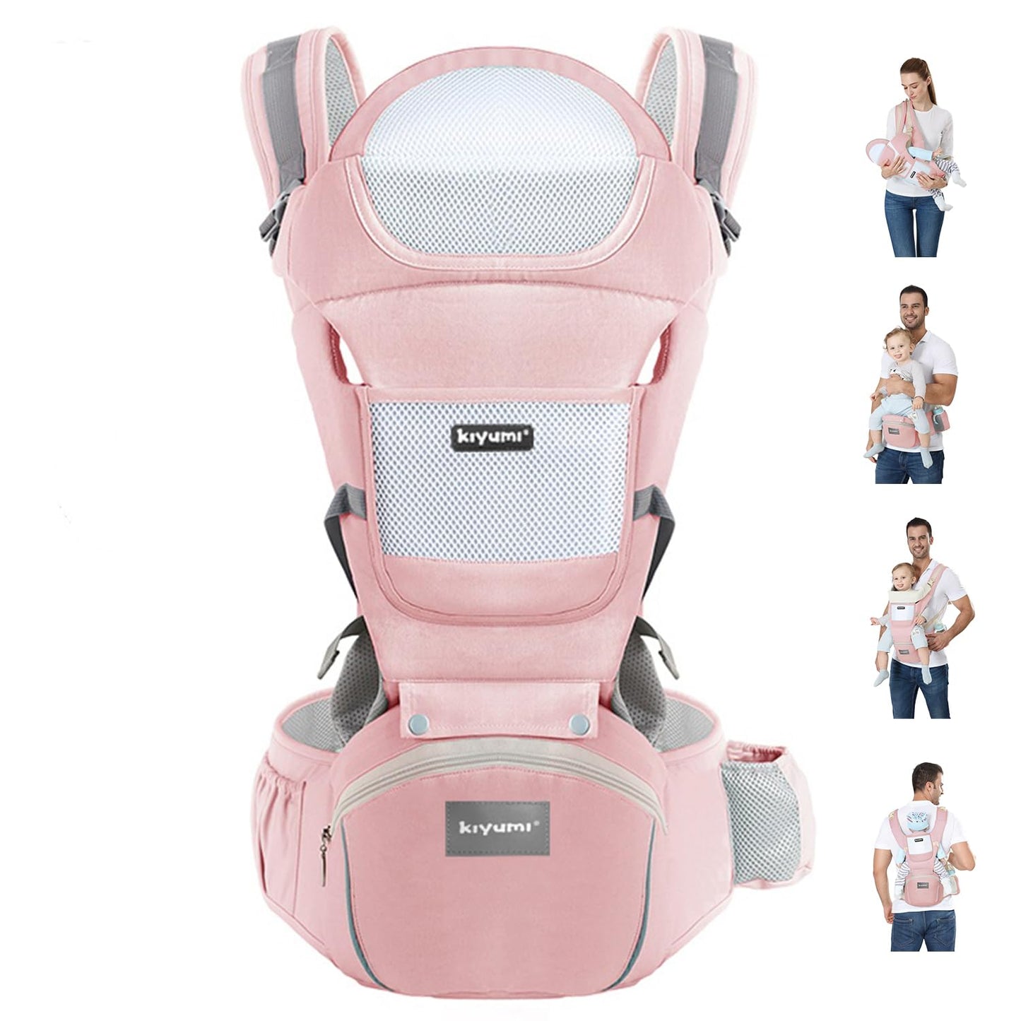KIYUMI 6-in-1 Baby Carrier: Ergonomic M Position