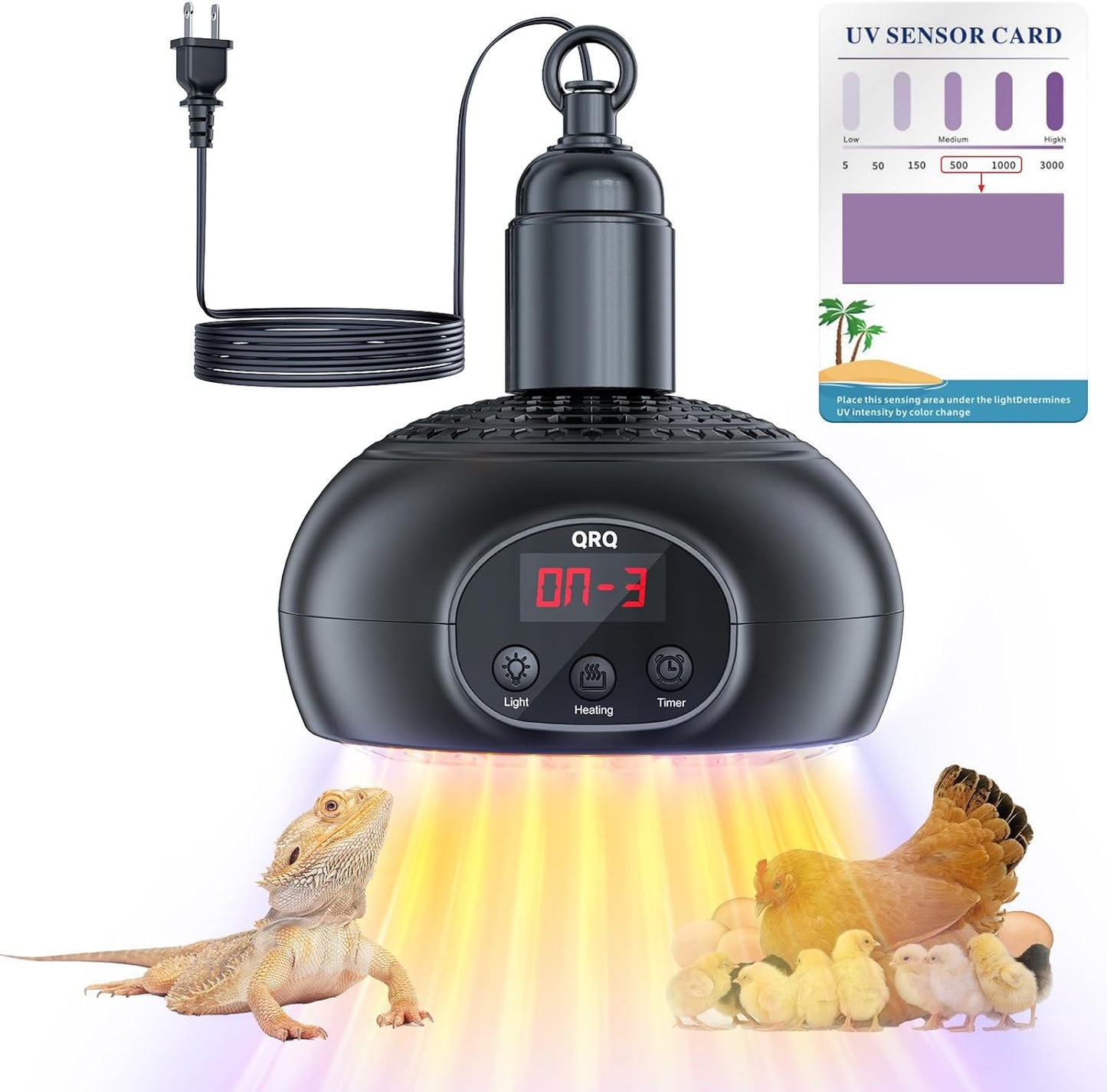 QRQ 3-in-1 Coop Heater & Light Timer