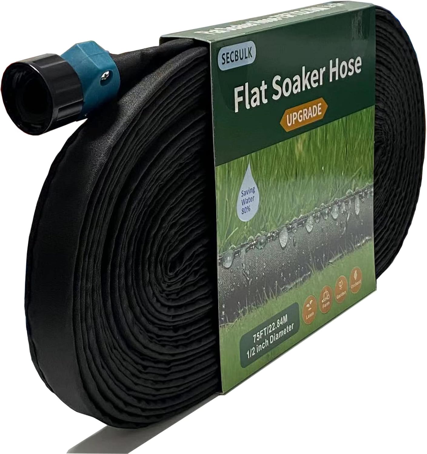 2025 Flat Soaker Hose 75 ft for Efficient Garden Irrigation