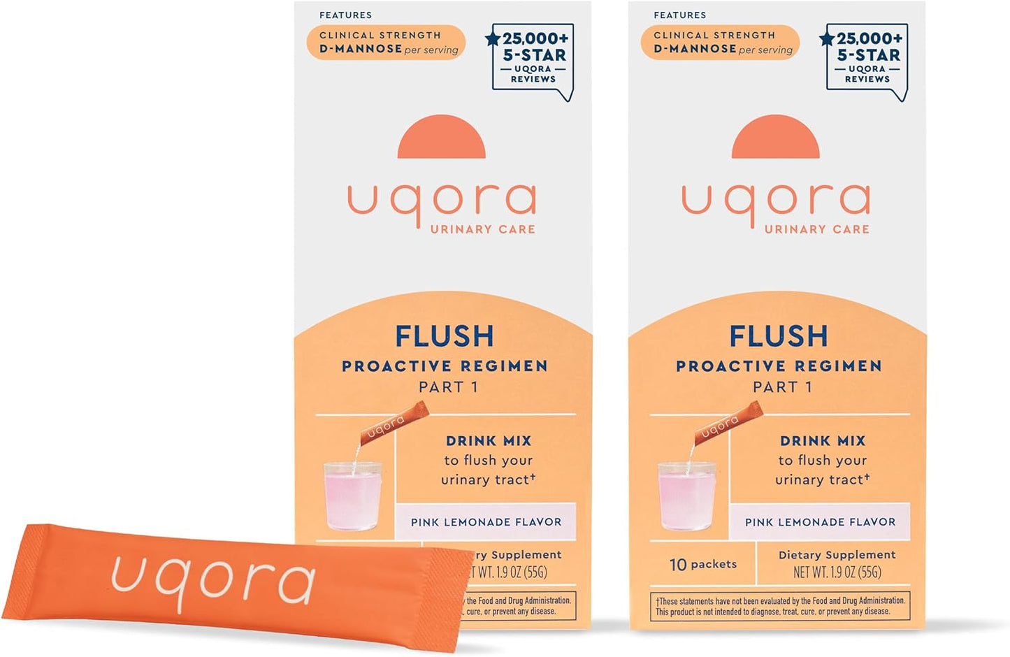 Uqora Flush Urinary Tract Support with D-Mannose & Vitamins
