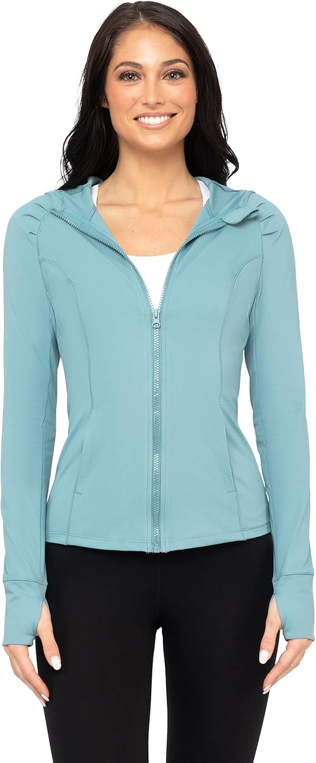 Yogalicious Lightweight Hooded Jacket for Running and Yoga