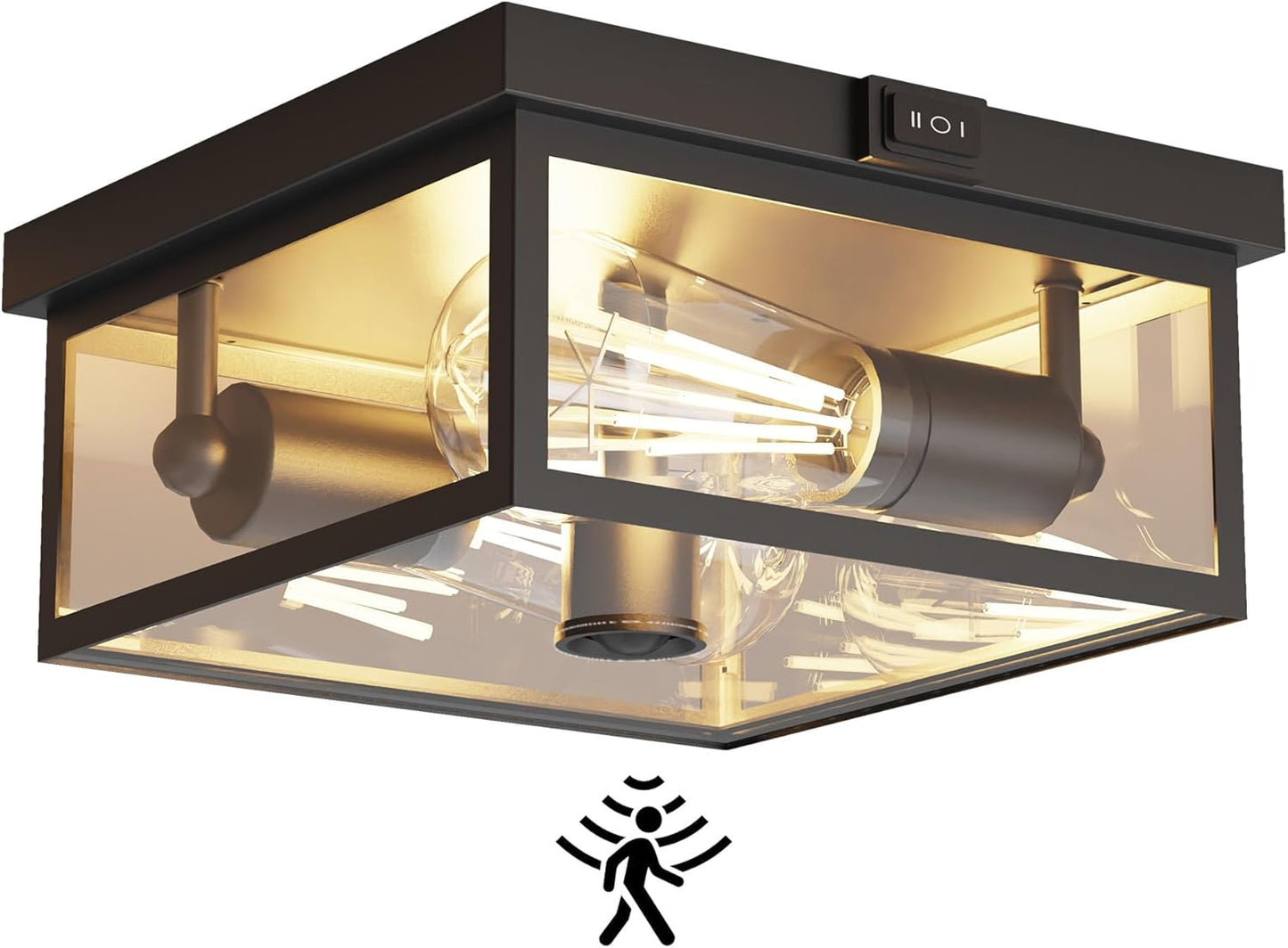 Outdoor Ceiling Light with Motion Sensor for Elegant Patios