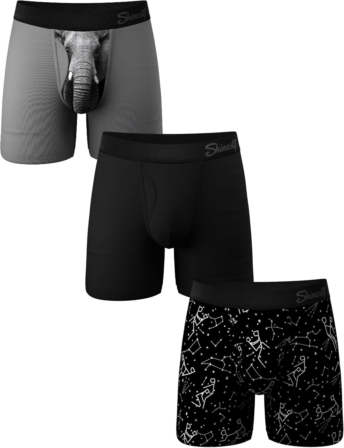 Shinesty Boxer Briefs for Men with Ball Hammock Support Pouch