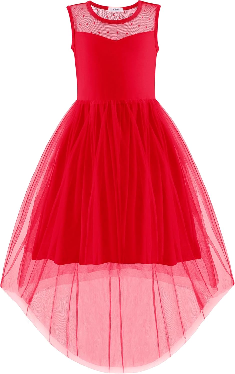 Arshiner Girls Dresses High Low Tulle Party Wedding Dress