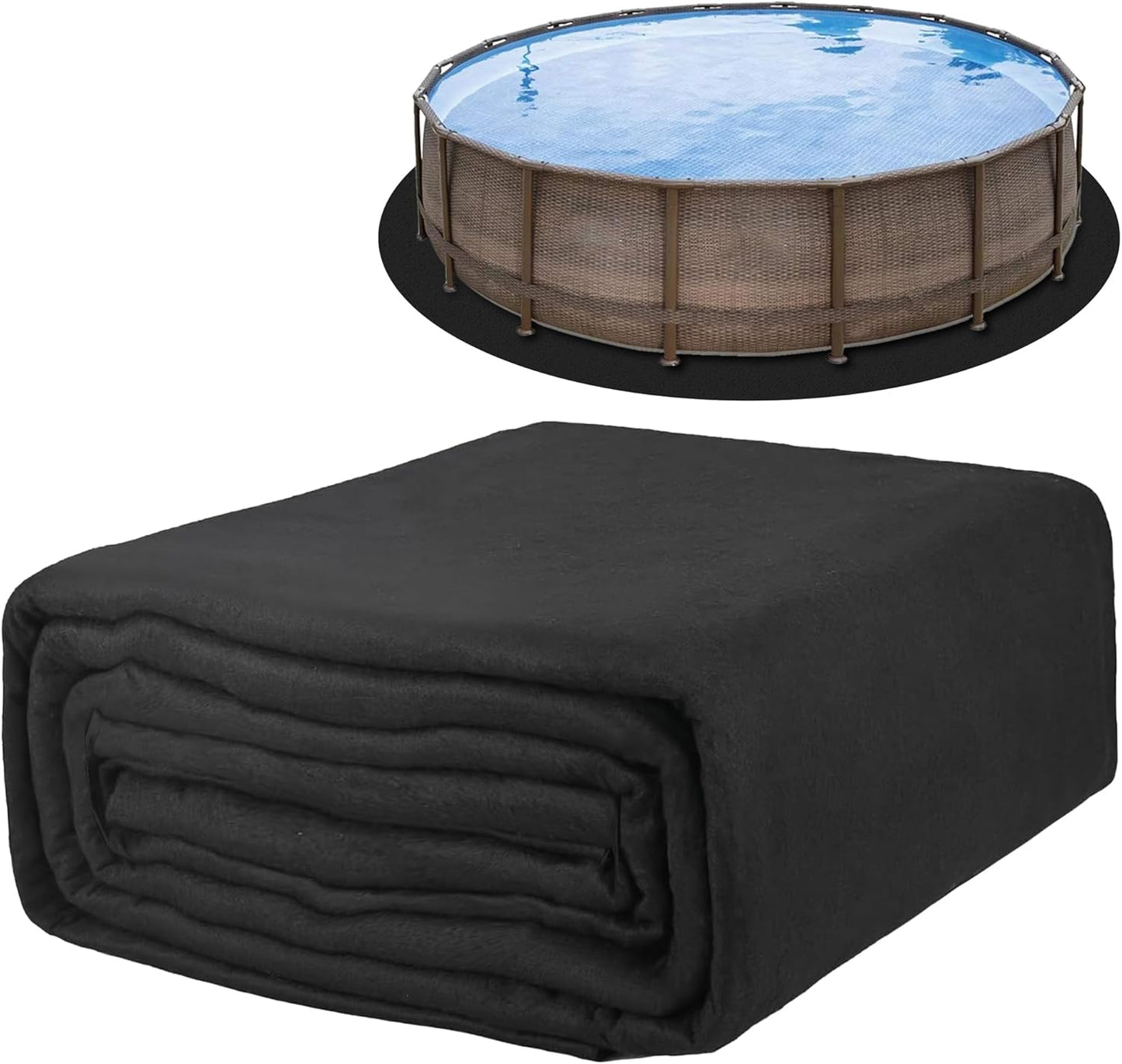 TIEBOLA 15 Foot Eco-Friendly Pool Liner Pad for Above Ground Pools