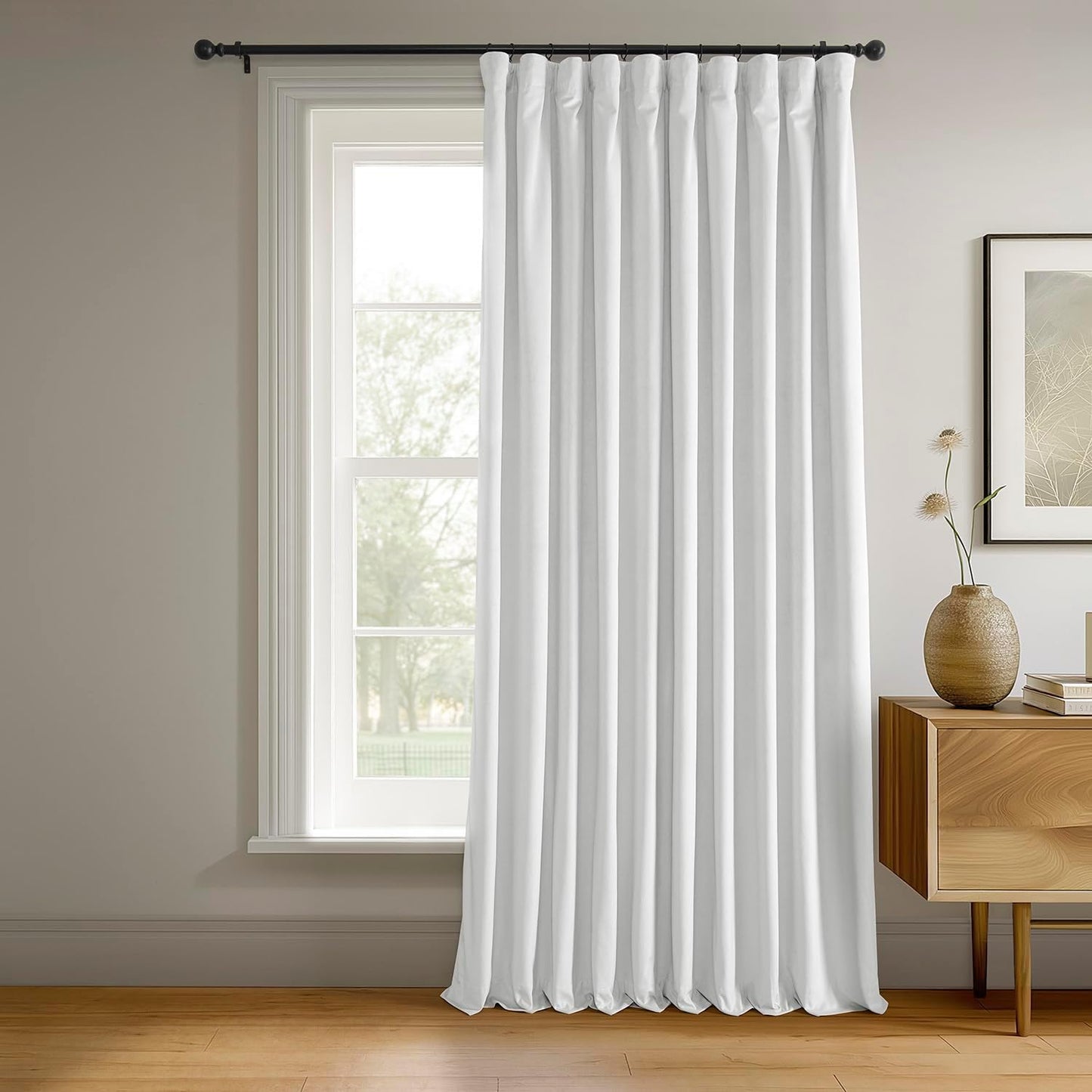 HPD Half Price Drapes Velvet Thermal Blackout Curtains 108 Inch