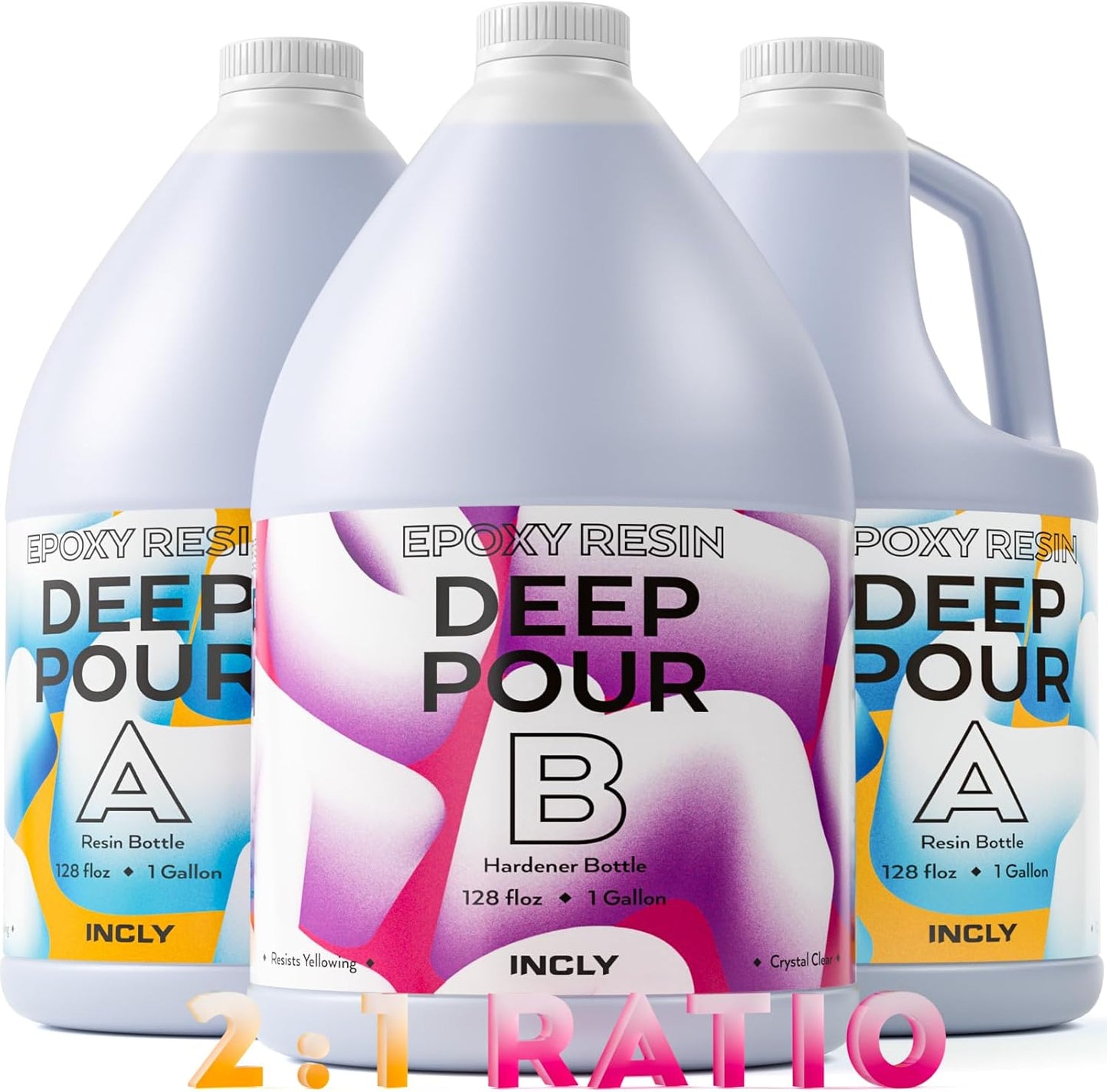 INCLY Deep Pour Epoxy Resin Kit for Art and Craft Projects