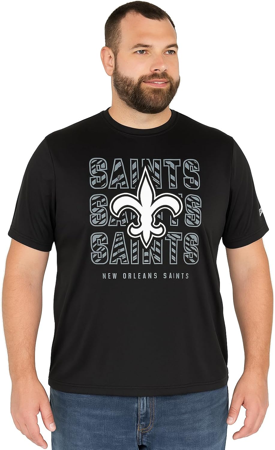 Zubaz NFL Men's Short Sleeve Team Graphic T-Shirt for Fans