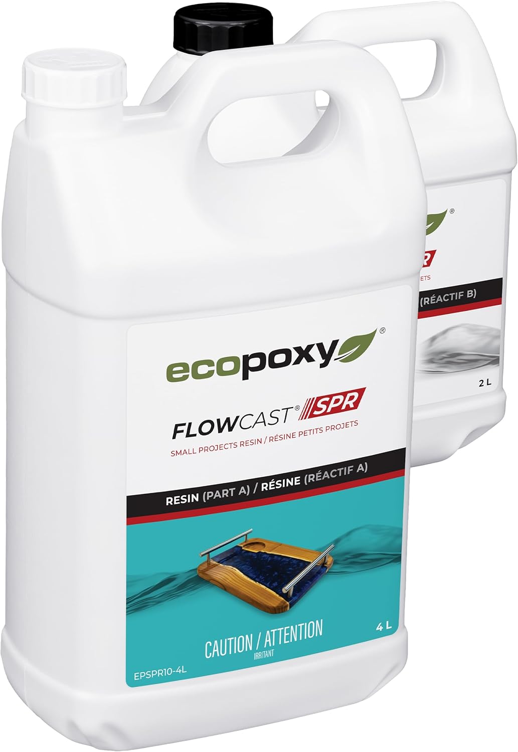 EcoPoxy FlowCast SPR Epoxy Resin Kit for Small Pours & Castings