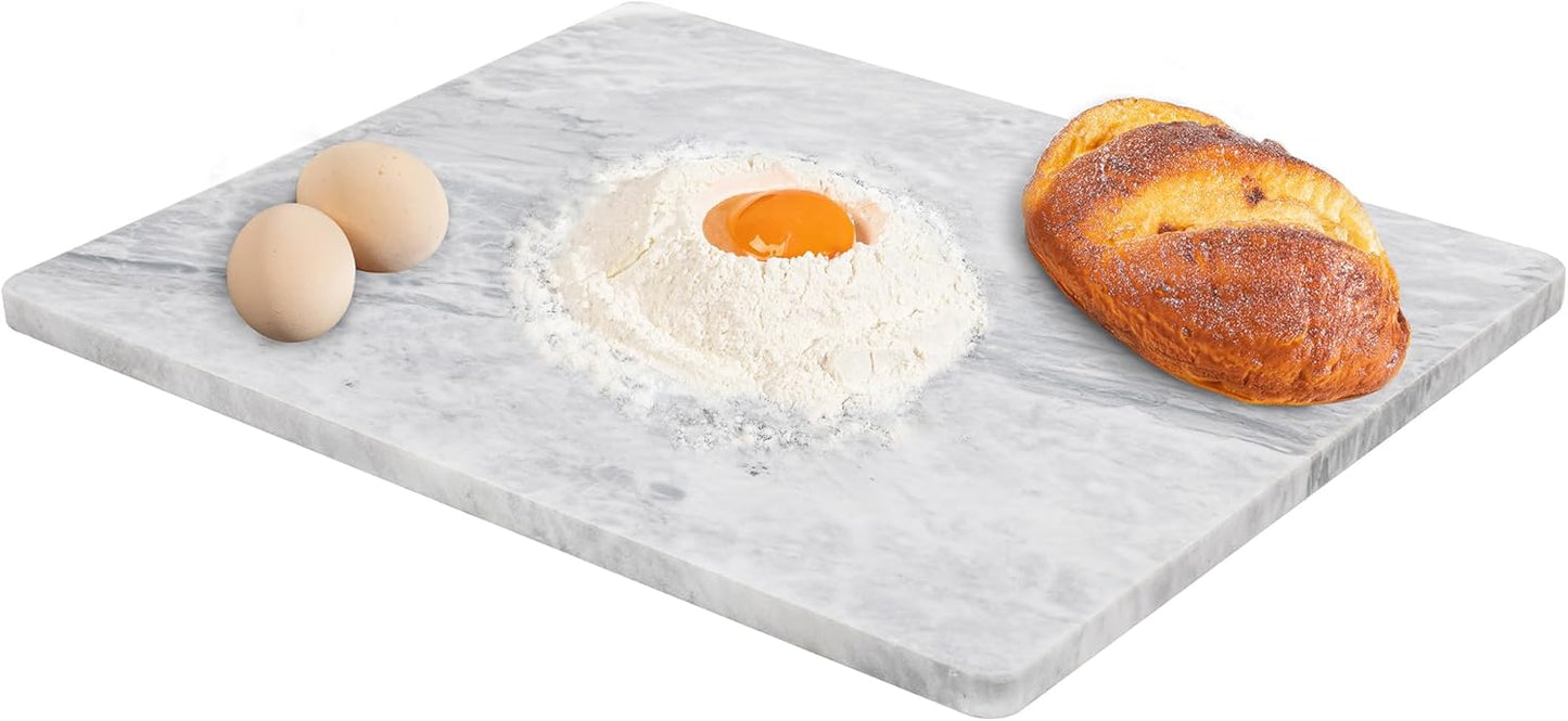 Lovdeco Marble Pastry Board - Elegant Kitchen Essential 16x20 in