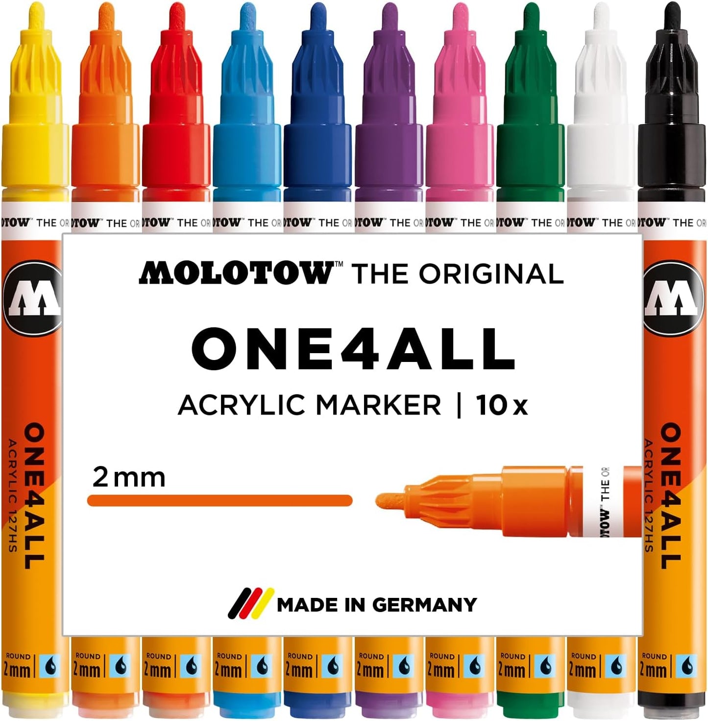 Molotow One4All 127HS Acrylic Marker Set for Creative Artists